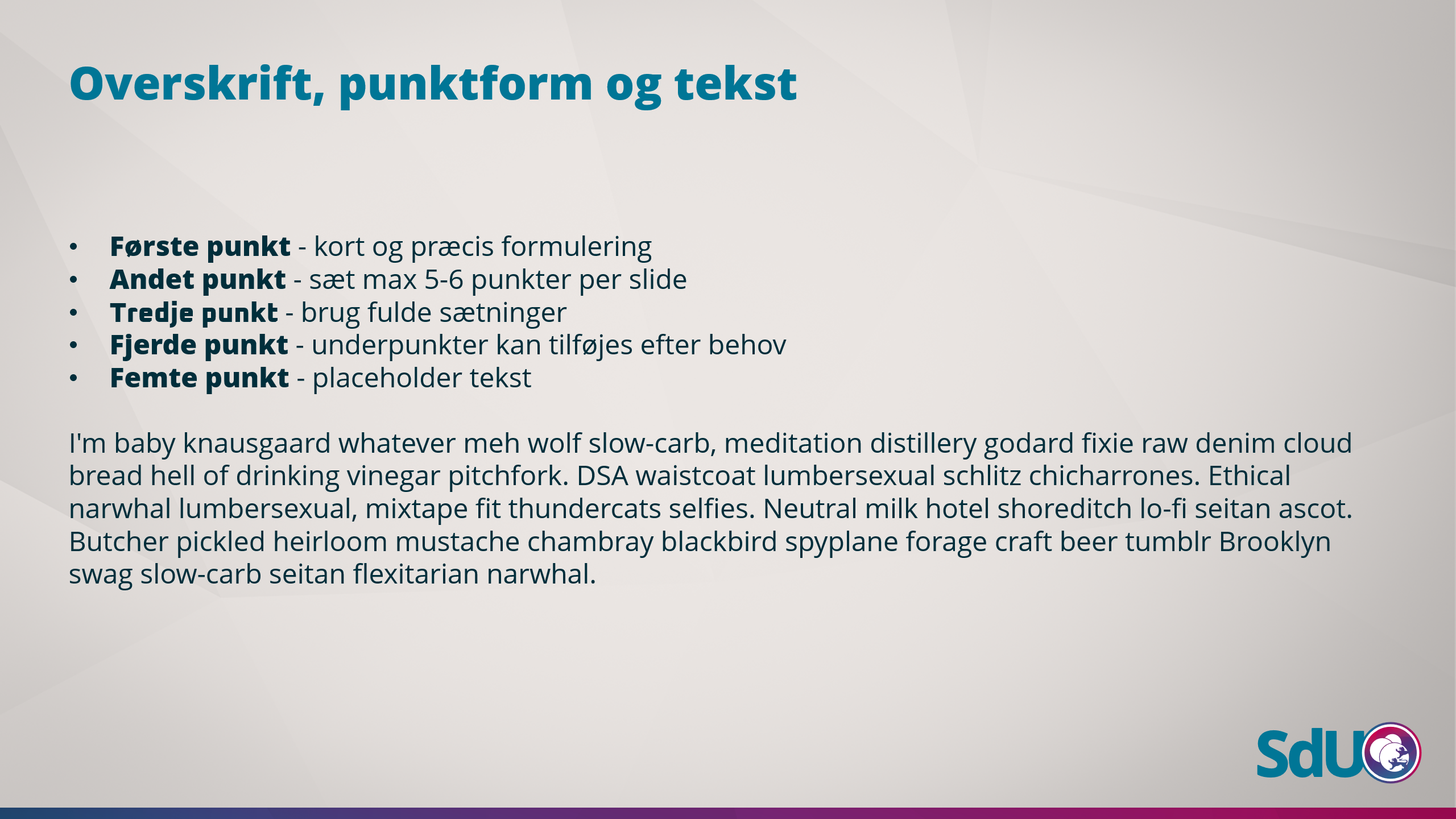 Basis skabelon preview